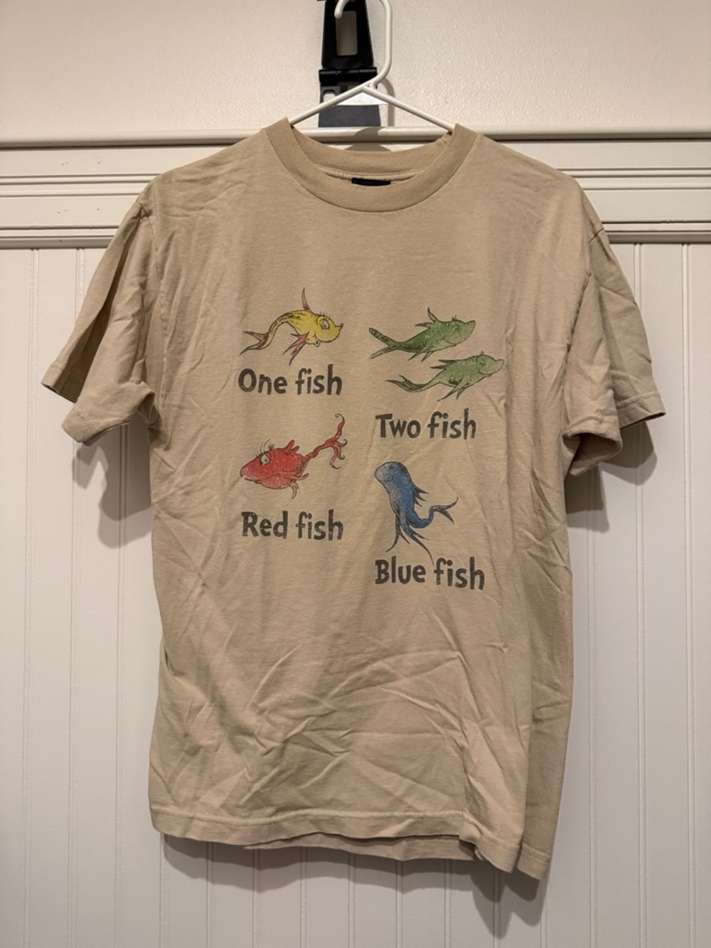 Dr. Seuss One Fish Two Fish Graphic Tee - Tan